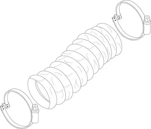 BOSCH-Luftschlauch-WaBiSanto-DN63-L1600-everp-8738803852 gallery number 1